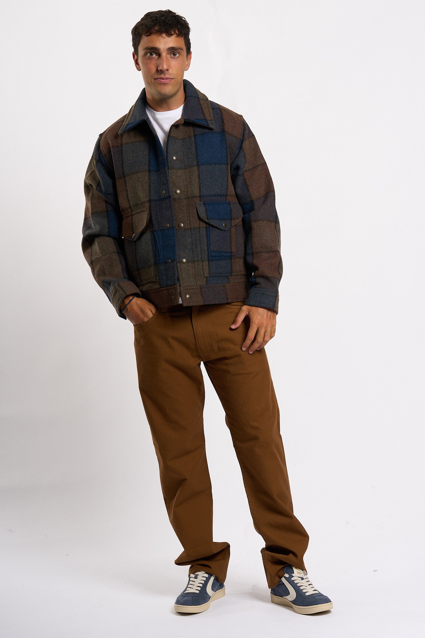 Filson Giacca Mackinaw Blu/marr Uomo-3