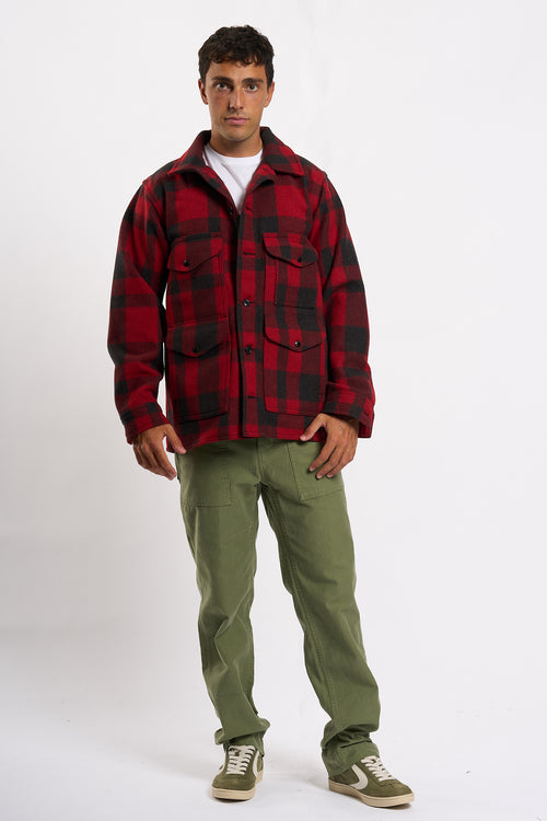 Filson Giacca Mackinaw Rosso/nero Uomo-2