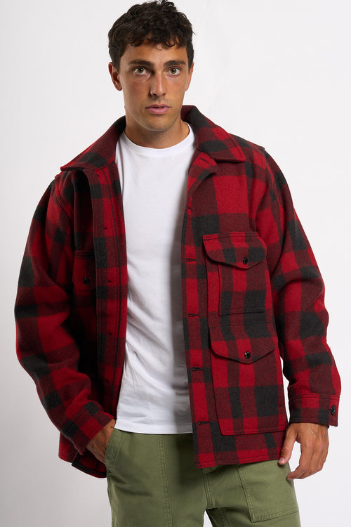 Filson Giacca Mackinaw Rosso/nero Uomo