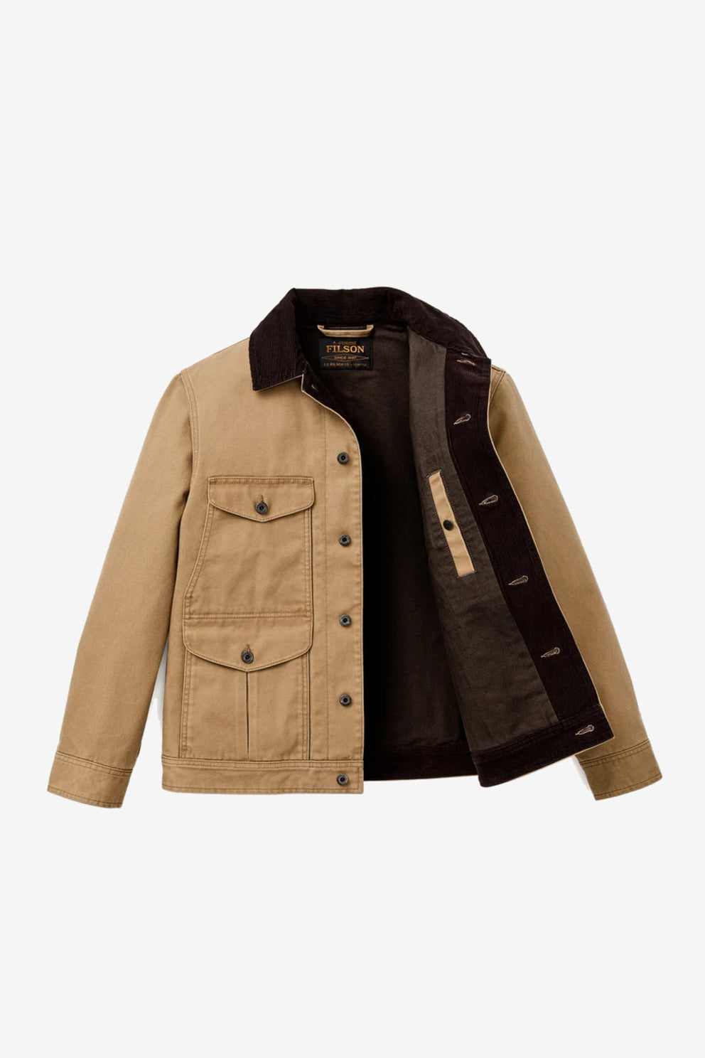 Filson Giaccone Rustic Canvas JOURNEYMAN Sabbia Uomo-3
