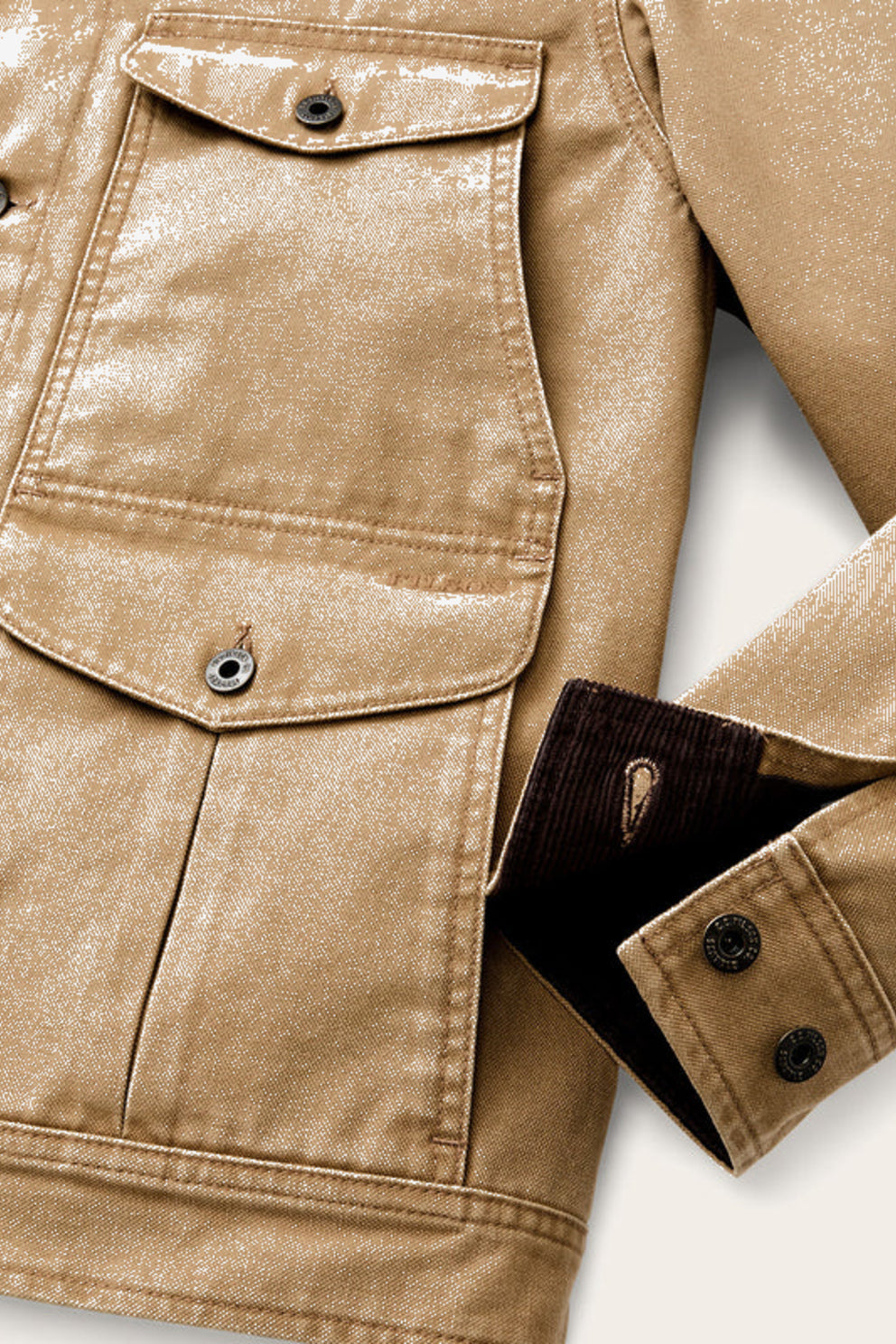 Filson Giaccone Rustic Canvas JOURNEYMAN Sabbia Uomo-5