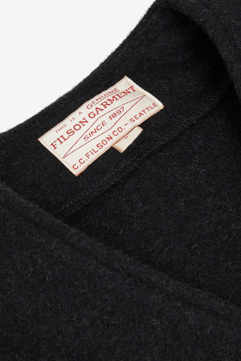 Filson Gilet MACKINAW grigio uomo in lana con bottoni-2
