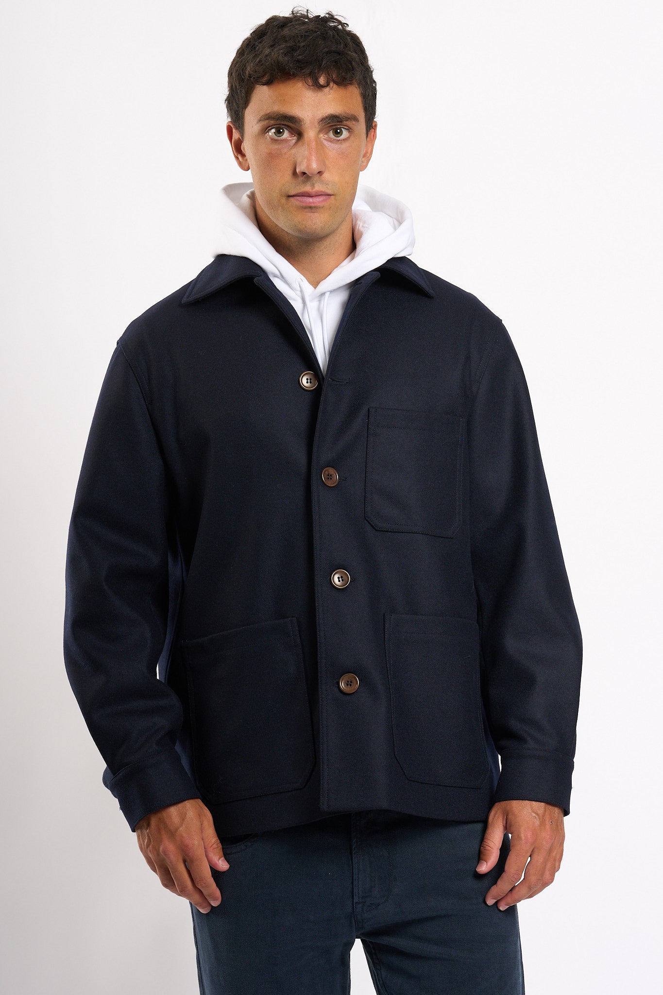 Gherrison Caban Blu Uomo-4