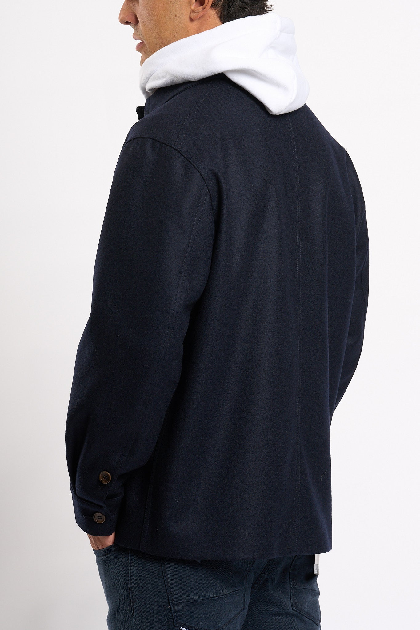 Gherrison Caban Blu Uomo-3