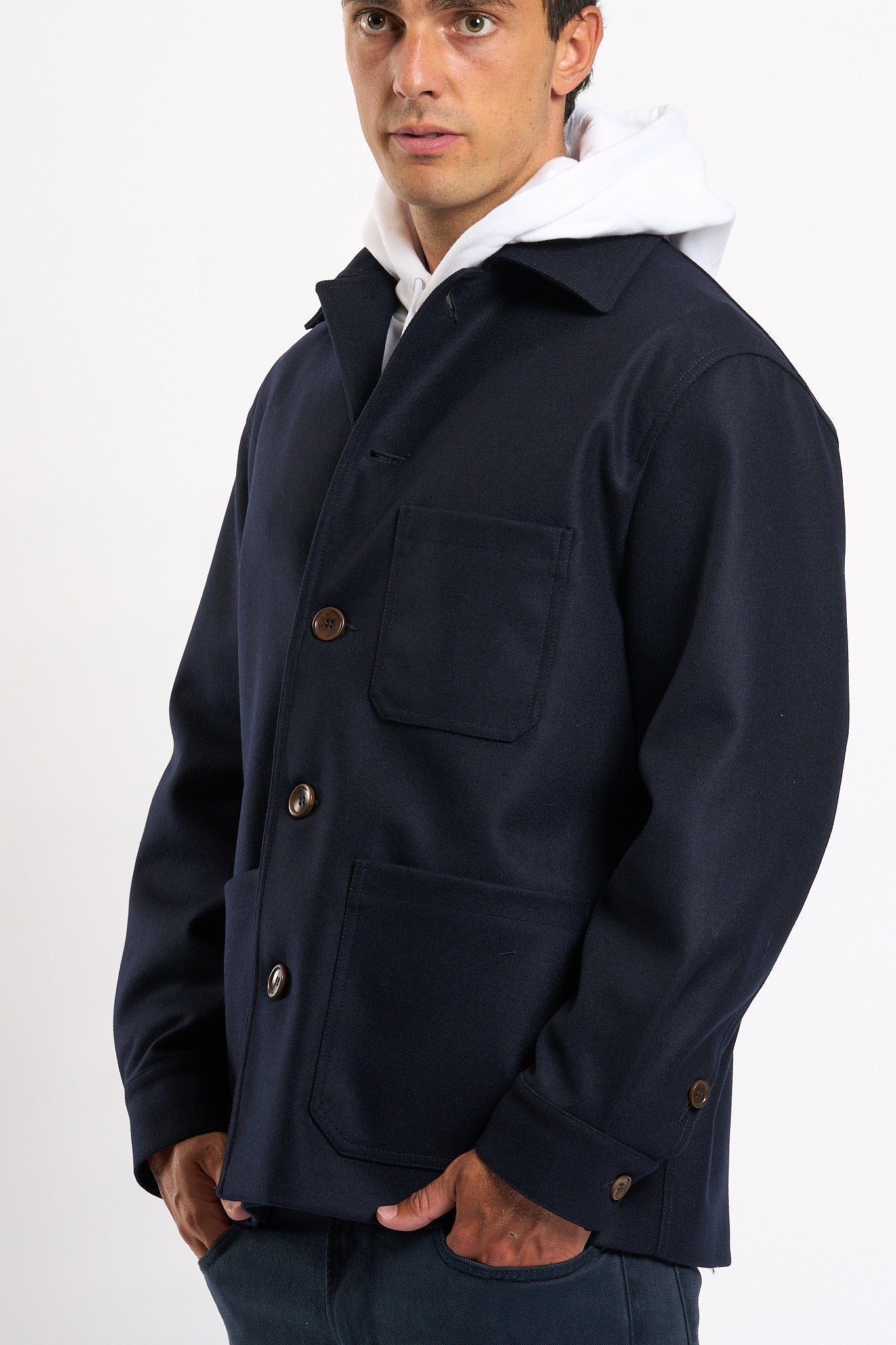Gherrison Caban Blu Uomo-5