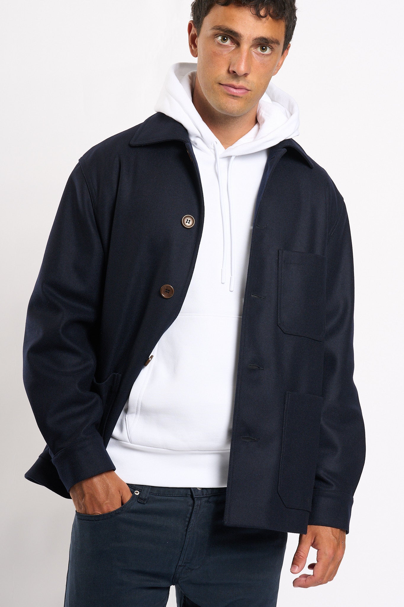 Gherrison Caban Blu Uomo-2