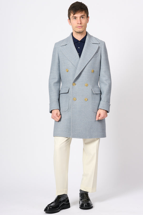 Gicapri Cappotto in Cashmere Grigio Uomo