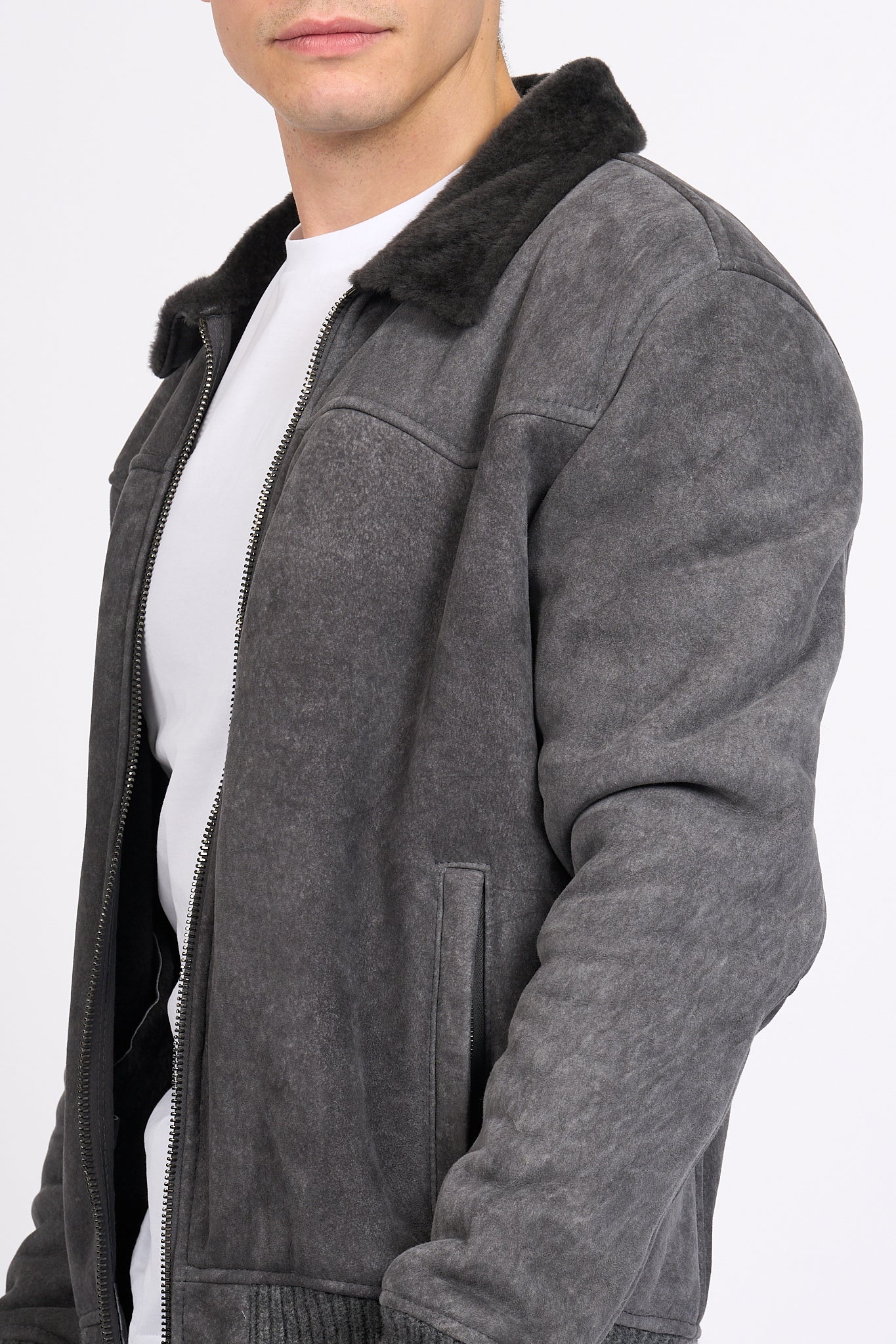 Giorgio Brato Grey Sheepskin Men-4