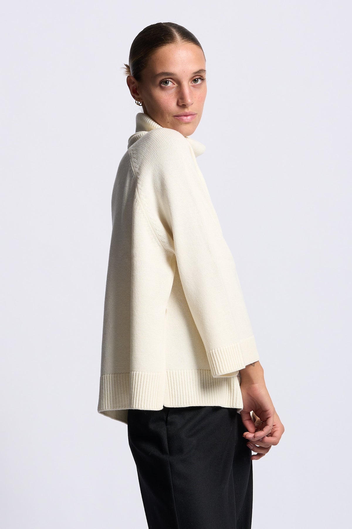 Gran sasso Dolcevita Scatolina misto Cashmere Latte Donna-5