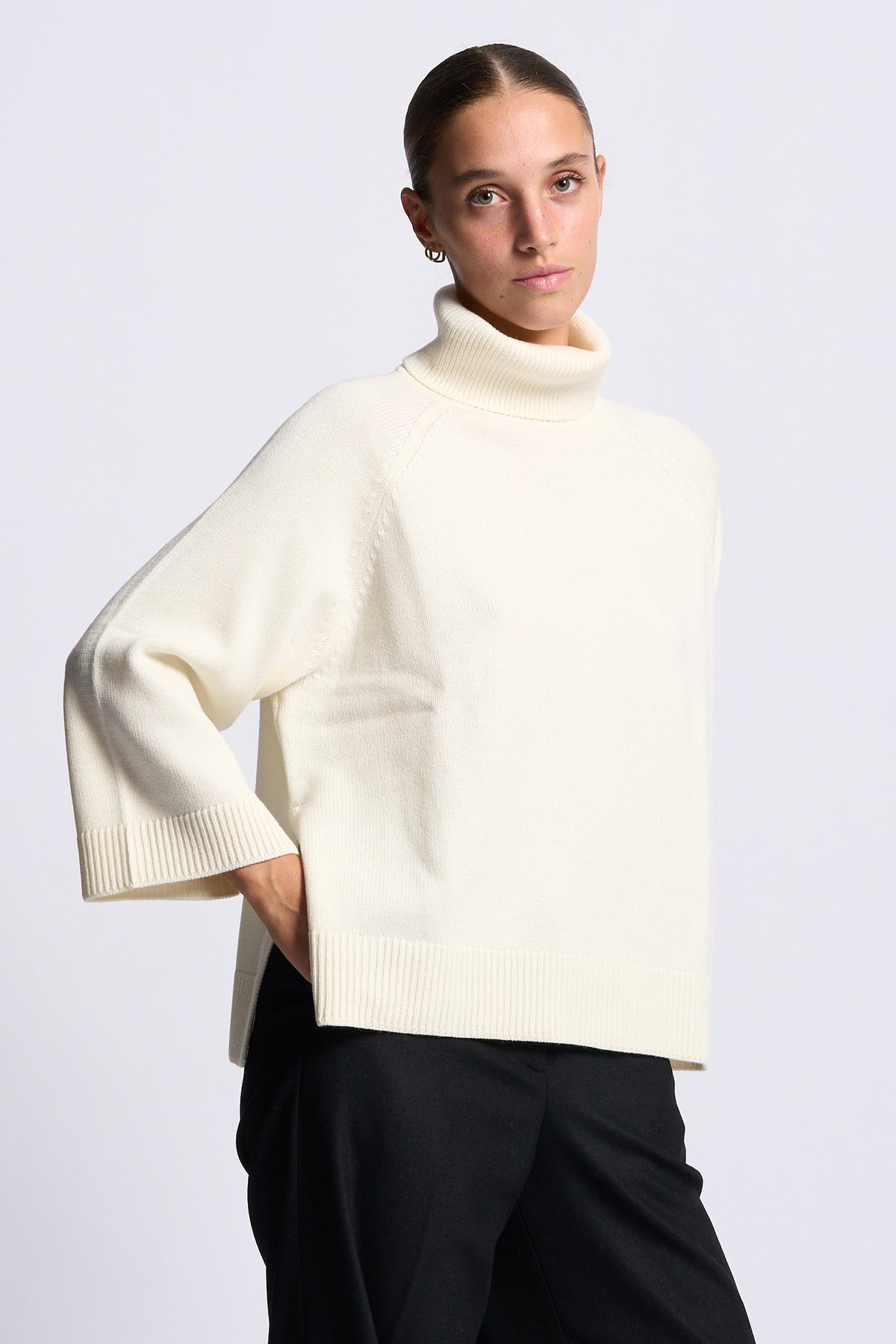 Gran sasso Dolcevita Scatolina misto Cashmere Latte Donna-4