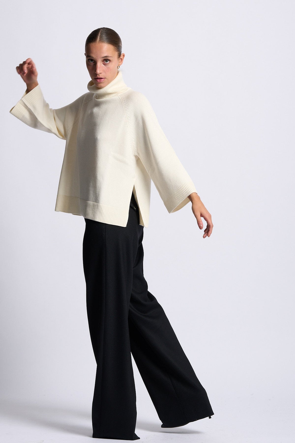 Gran sasso Dolcevita Scatolina misto Cashmere Latte Donna-8