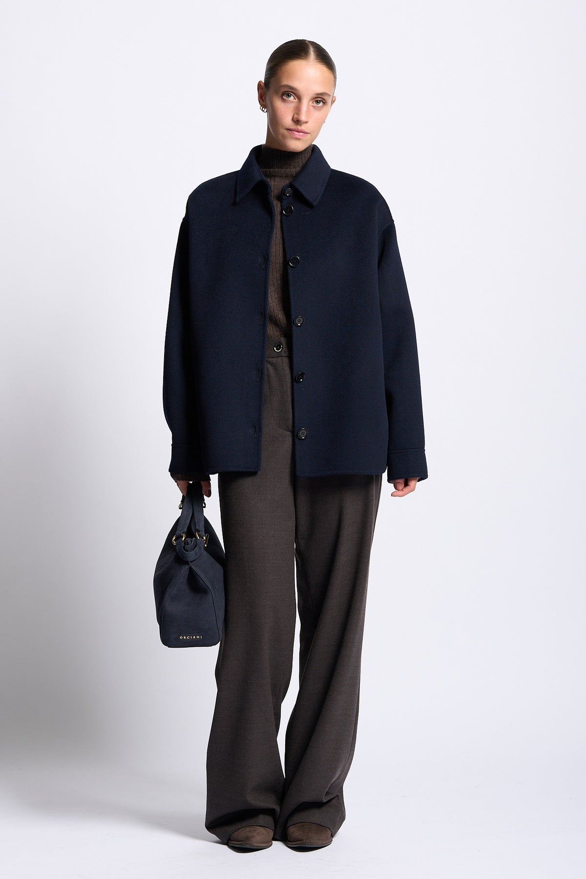 Gran Sasso Lupetto Cashmere Donna a coste marrone-7