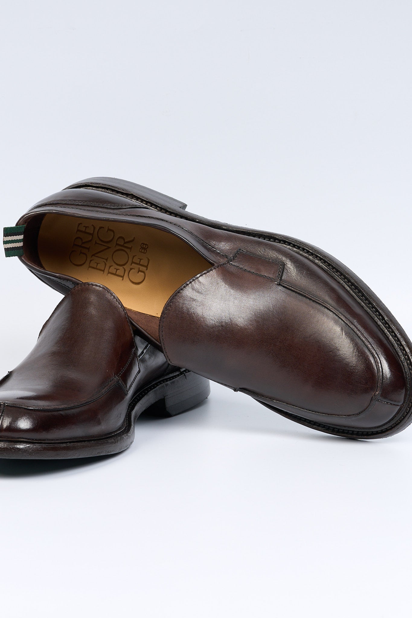 Green George Mocassino in Pelle Marrone Uomo-6