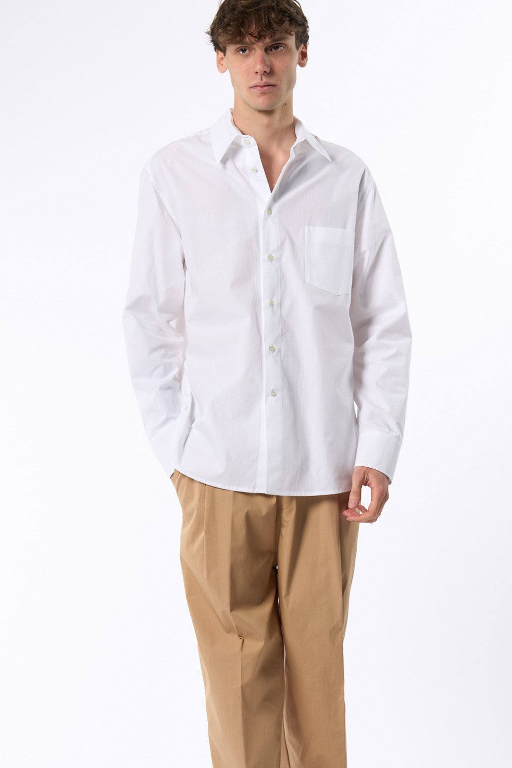Grifoni Camicia Bianco Uomo-6