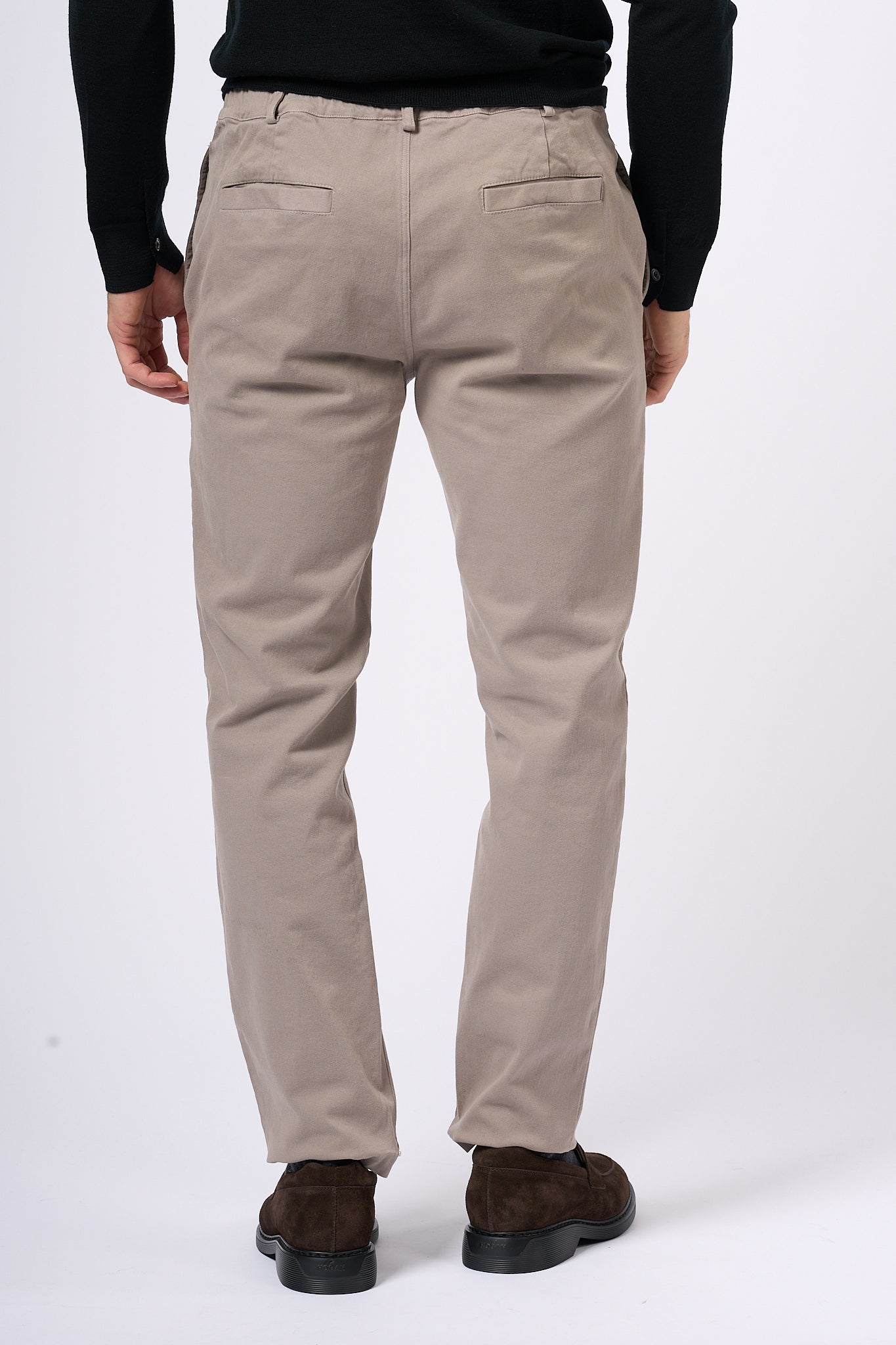 Grifoni Pantalone con Coulisse Tortora Uomo-4