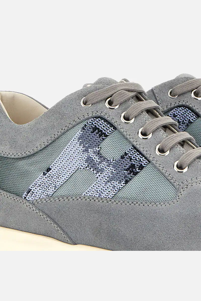 Hogan Interactive Paillettes Azzurro Donna-6