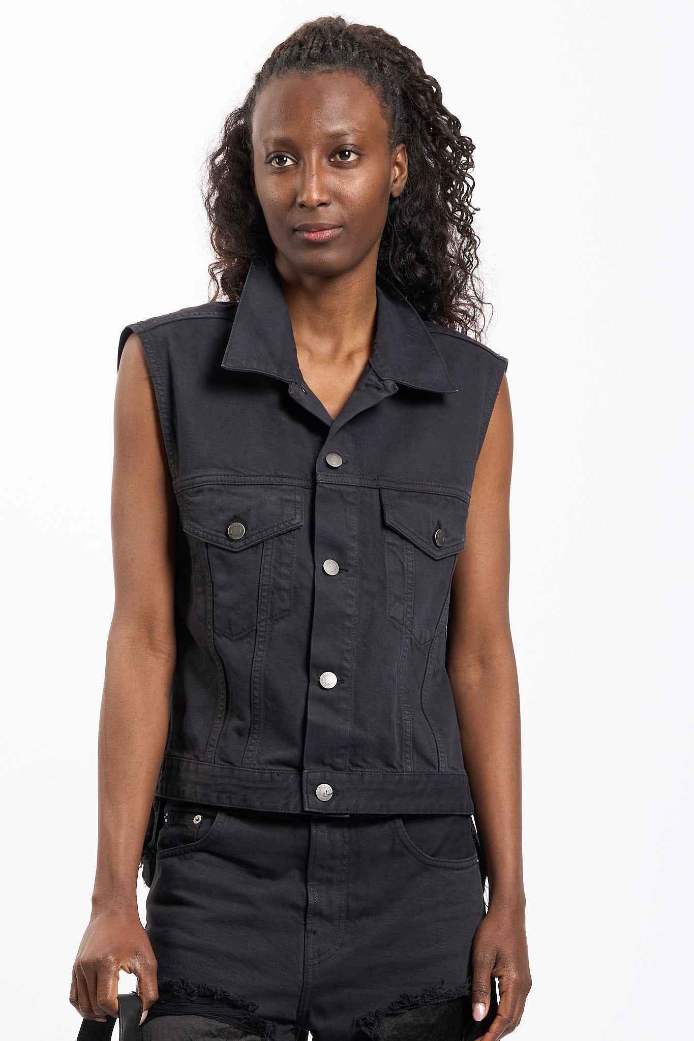 Haikure Giubbino Inserti Satin Nero Donna-1