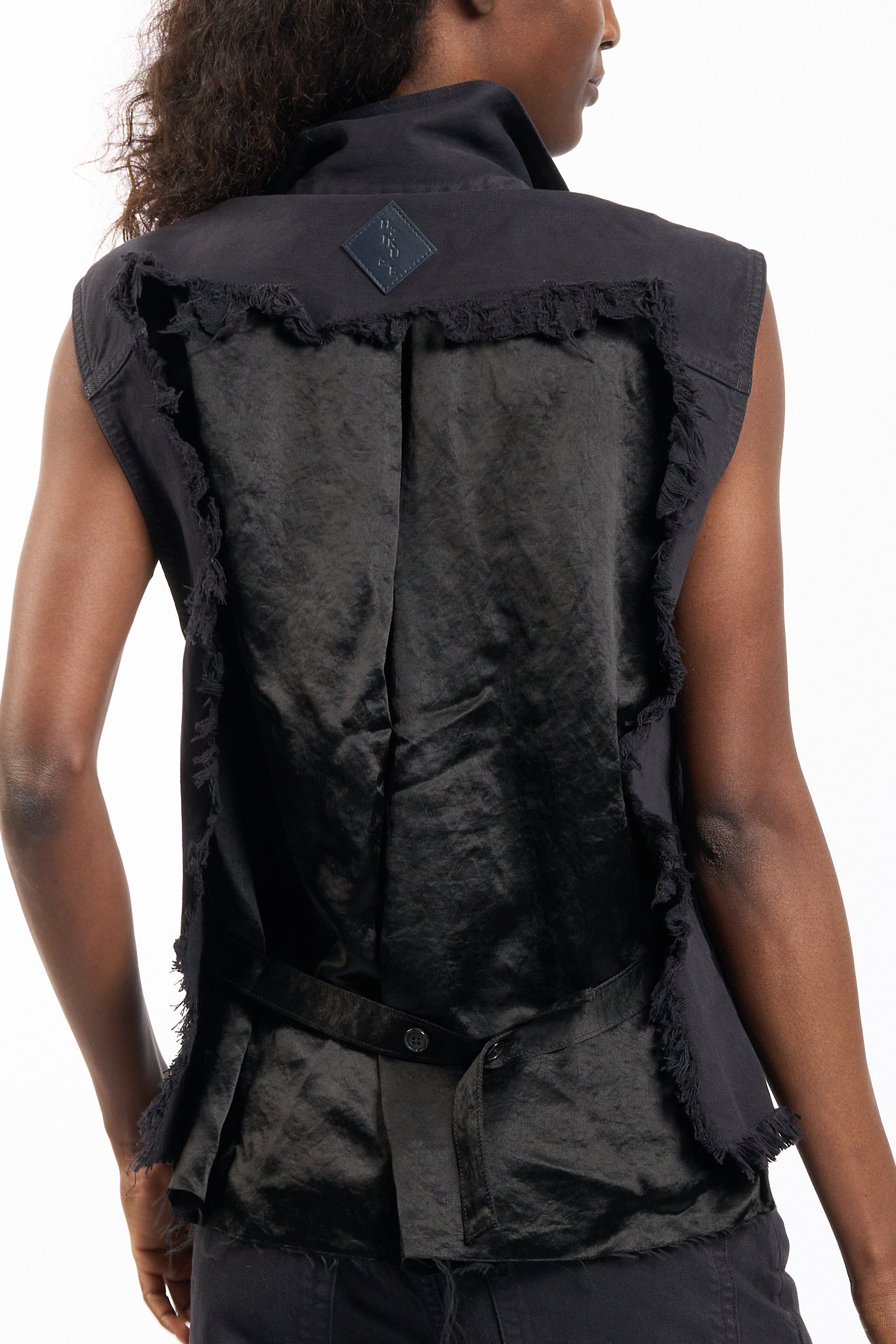 Haikure Giubbino Inserti Satin Nero Donna-2