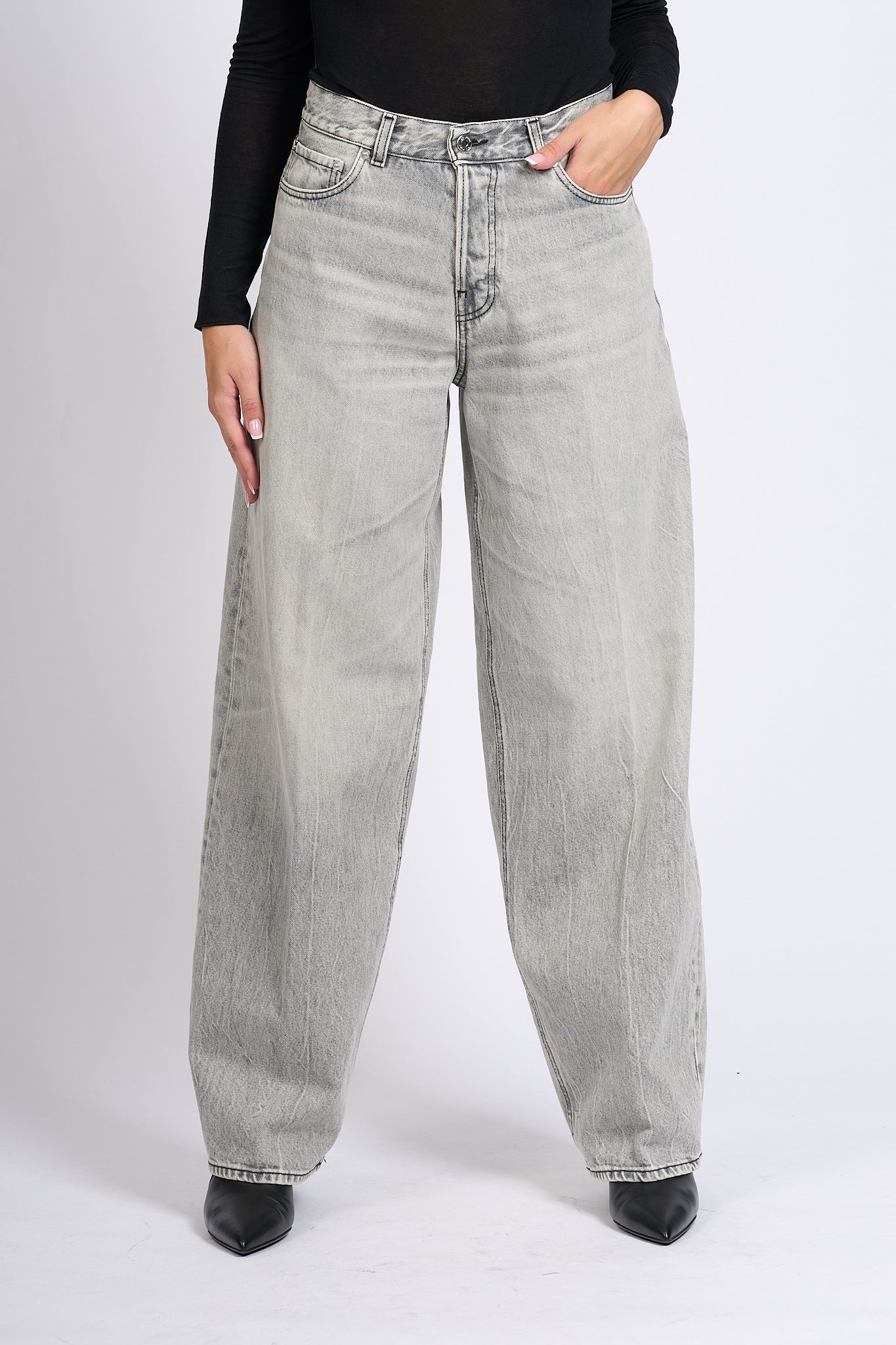 Haikure Jeans Bethany Grigio Donna-5