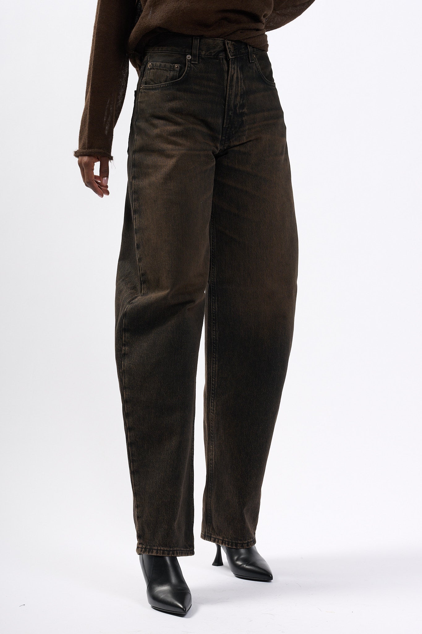 Haikure Jeans Bibi Marrone Donna-1