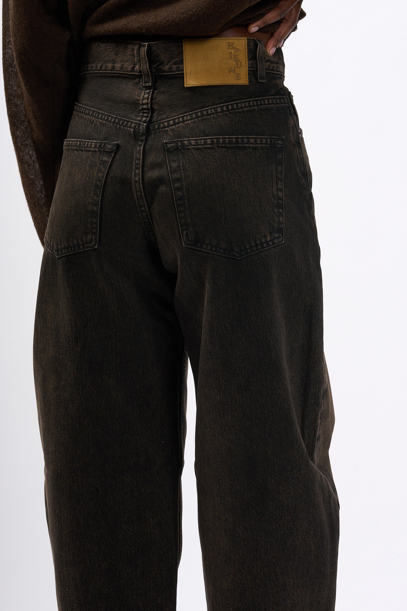 Haikure Jeans Bibi Marrone Donna-7