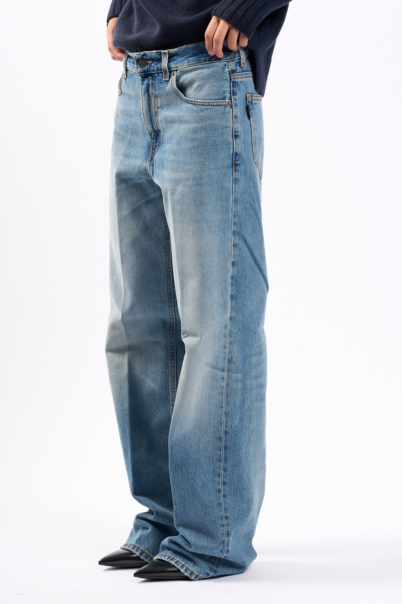 Haikure Jeans Bonnie Denim Chiaro Donna-5