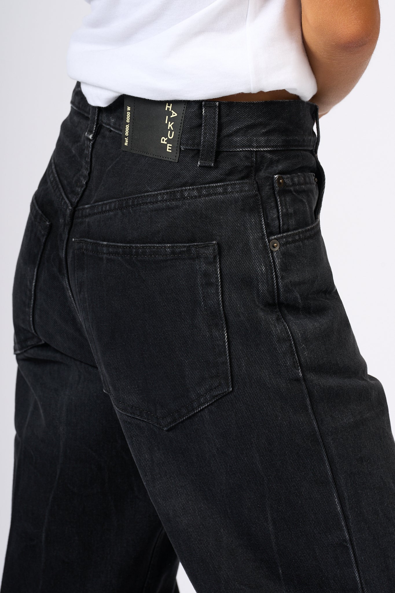 Haikure Jeans Bonnie Nero Donna-6