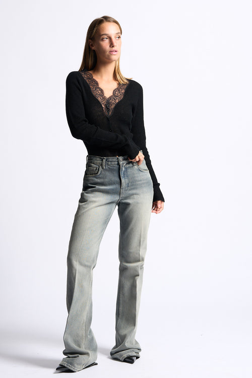 Haikure Jeans Flora Smoke Grigio/nero Donna-2
