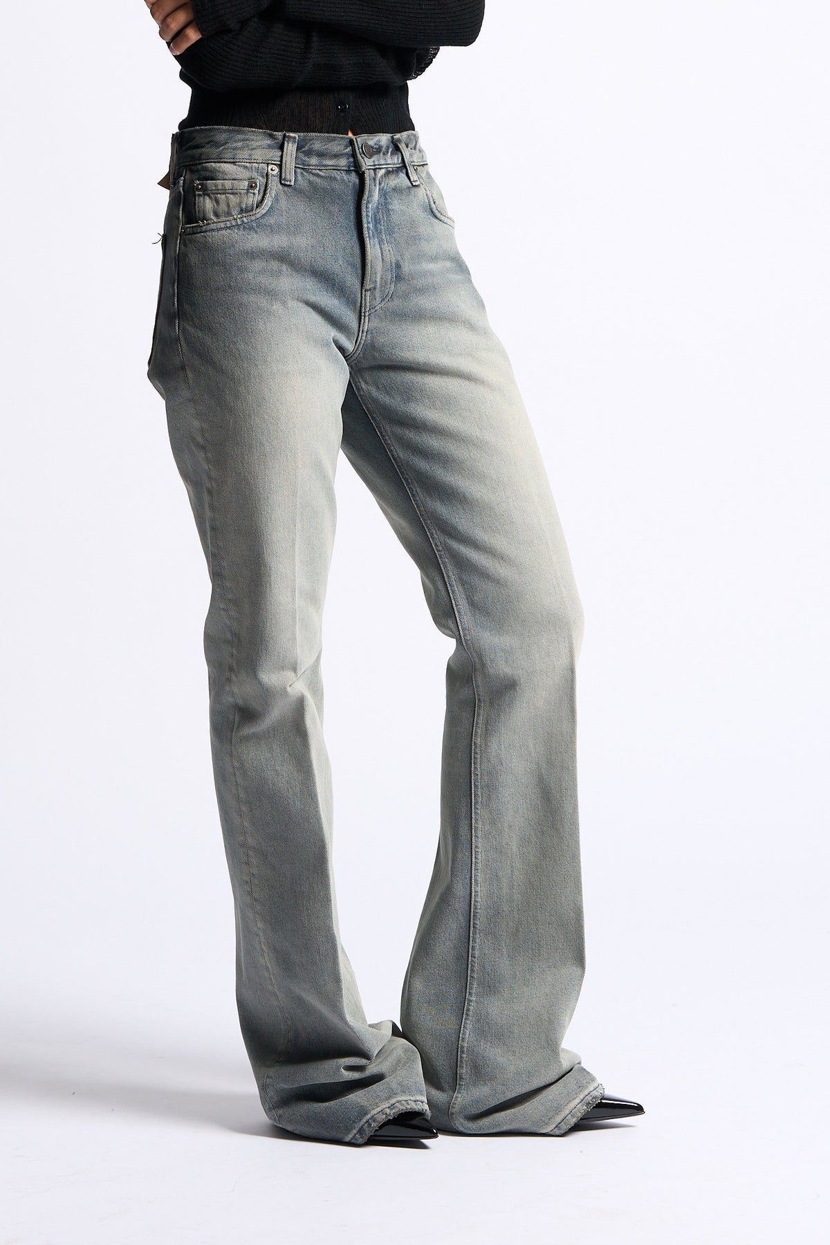 Haikure Jeans Flora Smoke Grigio/nero Donna-3
