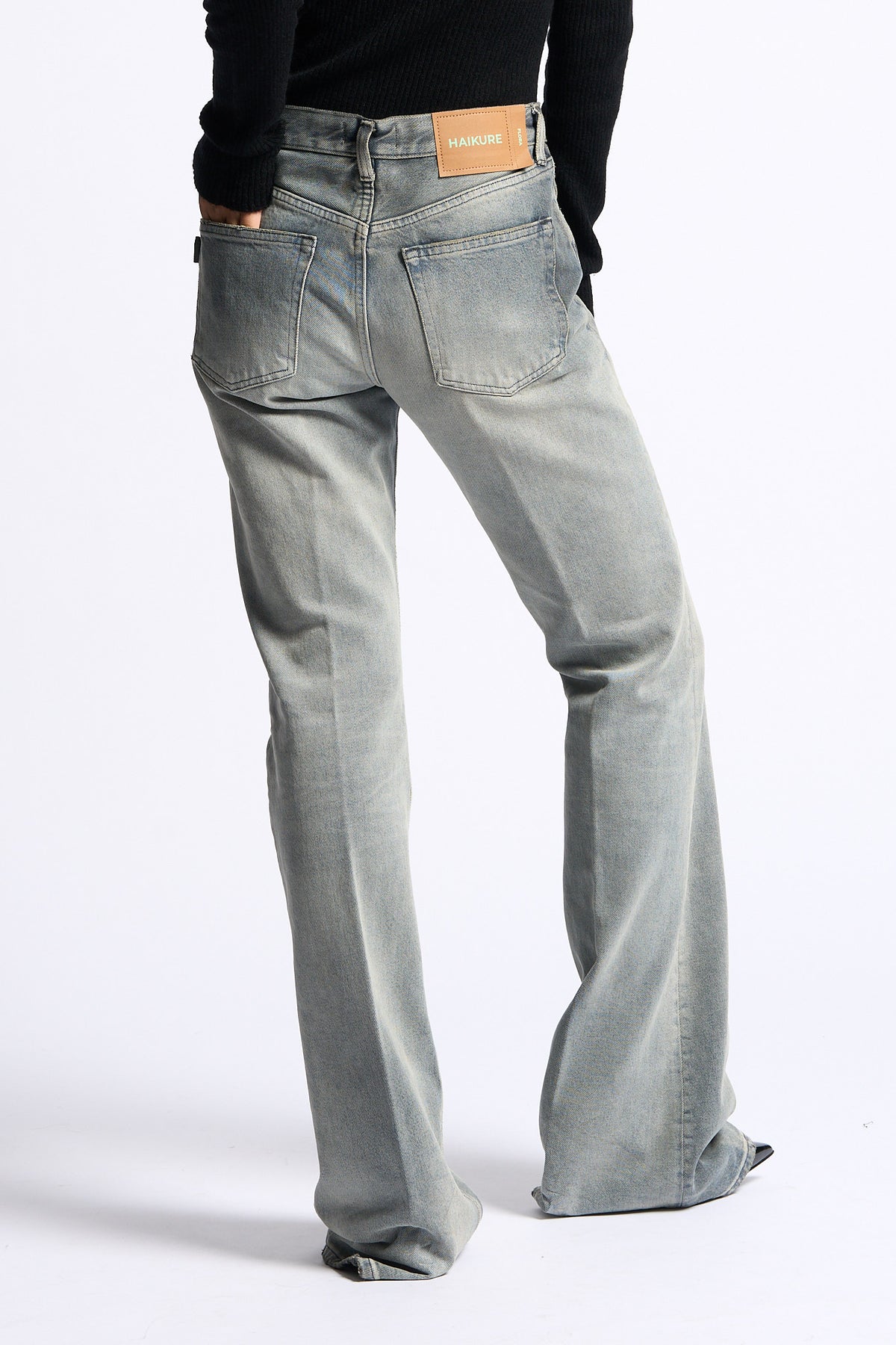 Haikure Jeans Flora Smoke Grigio/nero Donna-4