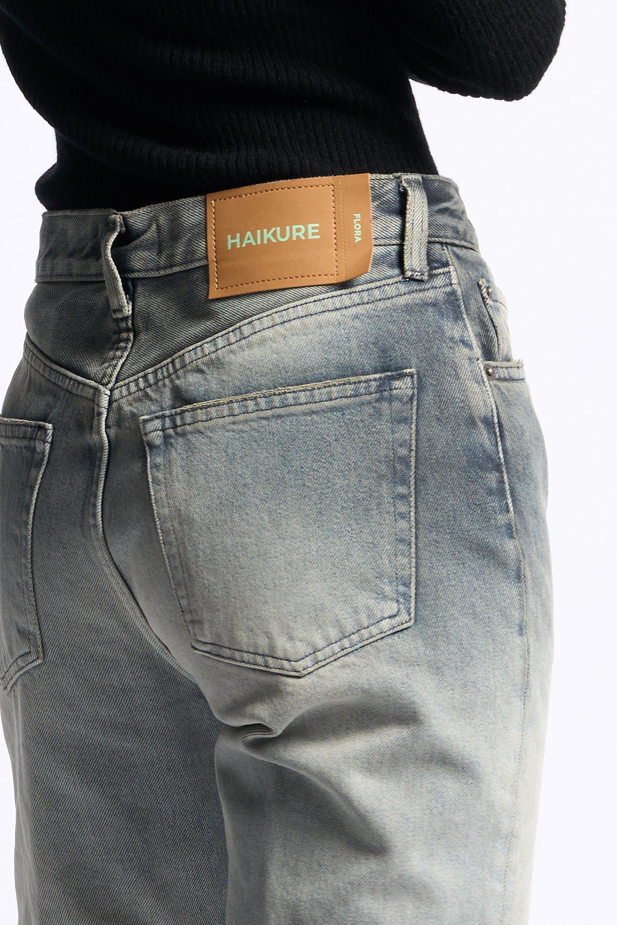 Haikure Jeans Flora Smoke Grigio/nero Donna-5