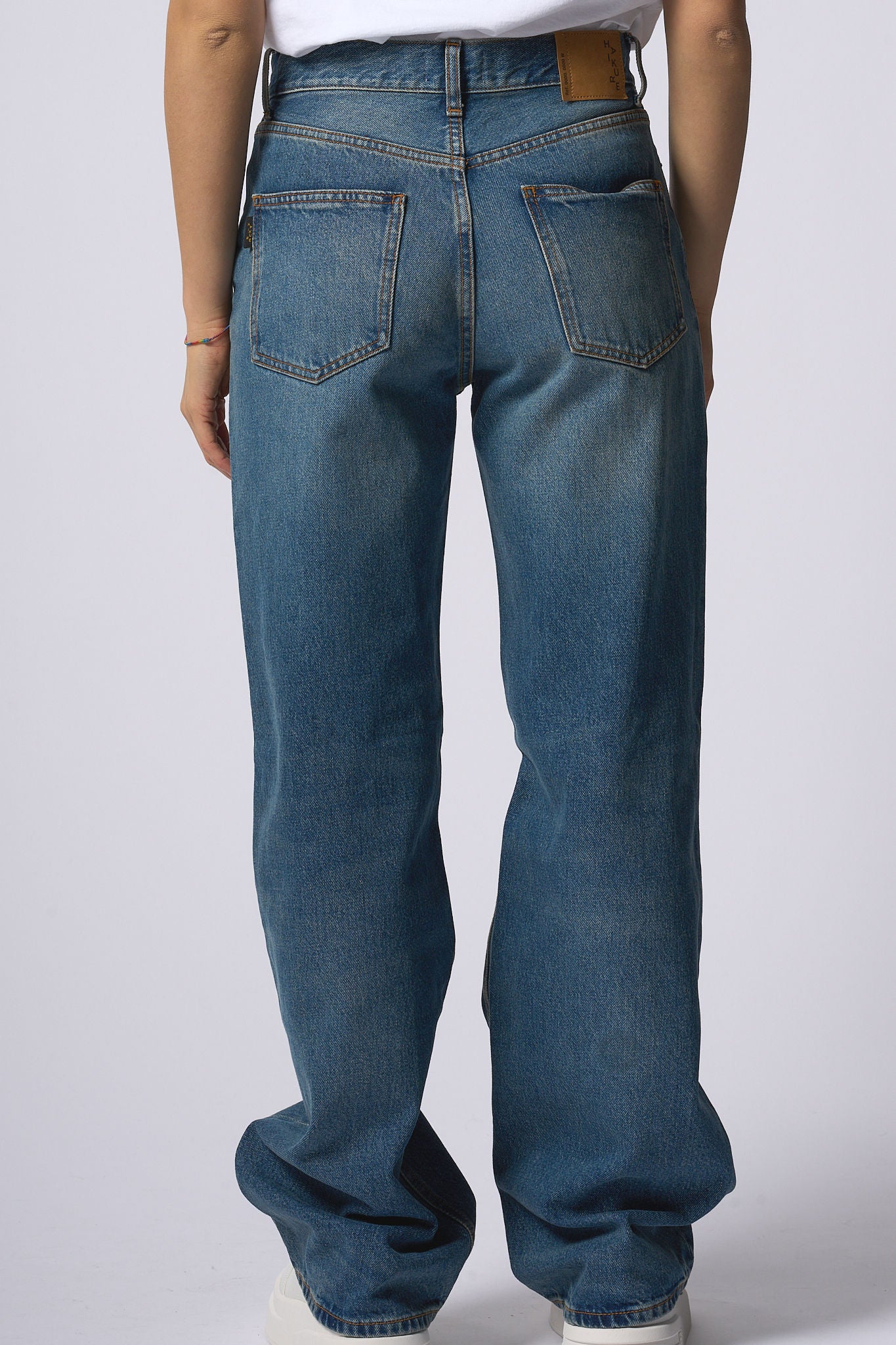 Haikure Jeans Korea Piano Blue Donna-4