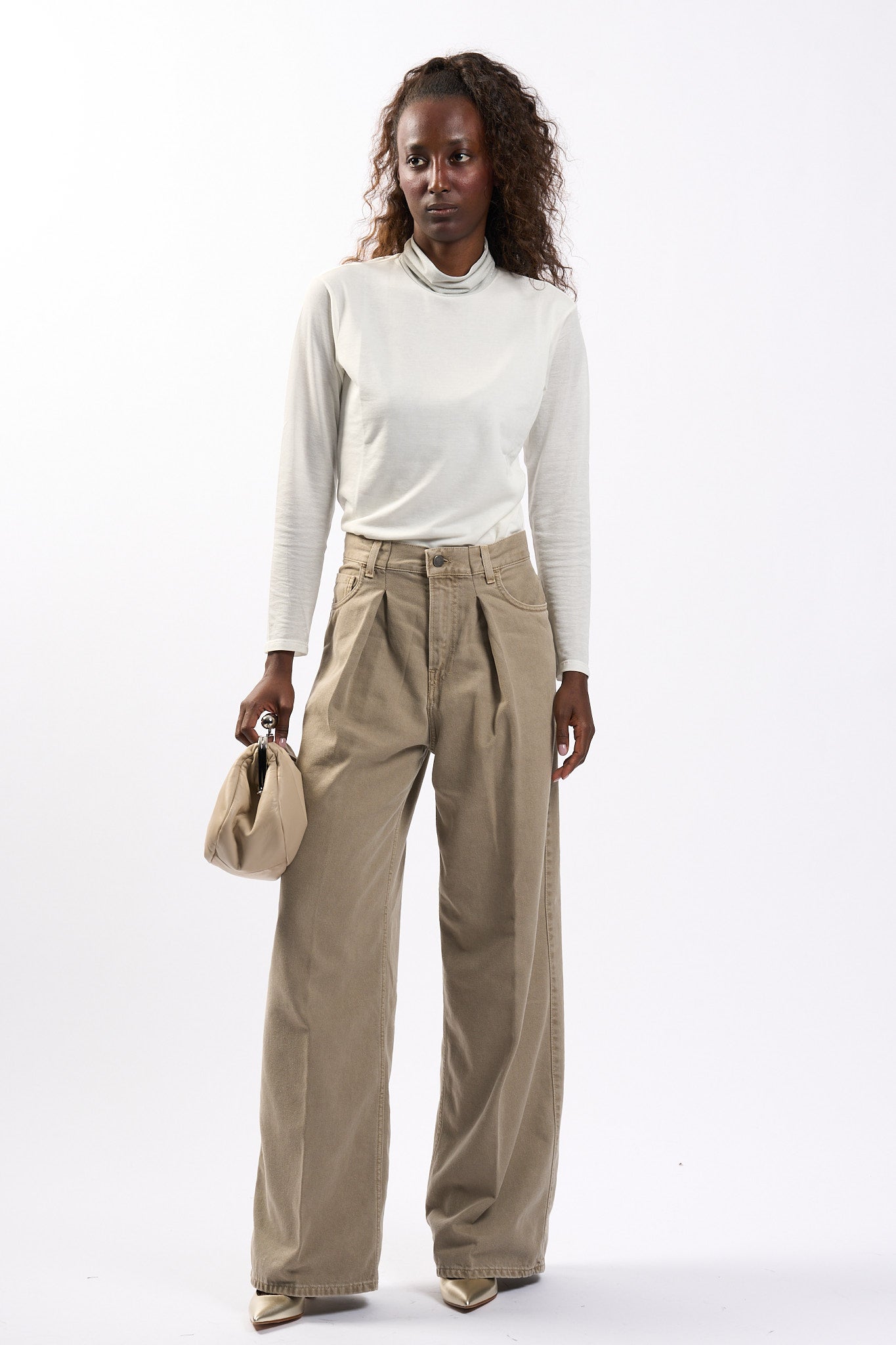 Haikure Pantalone Candy Ecru Donna-3