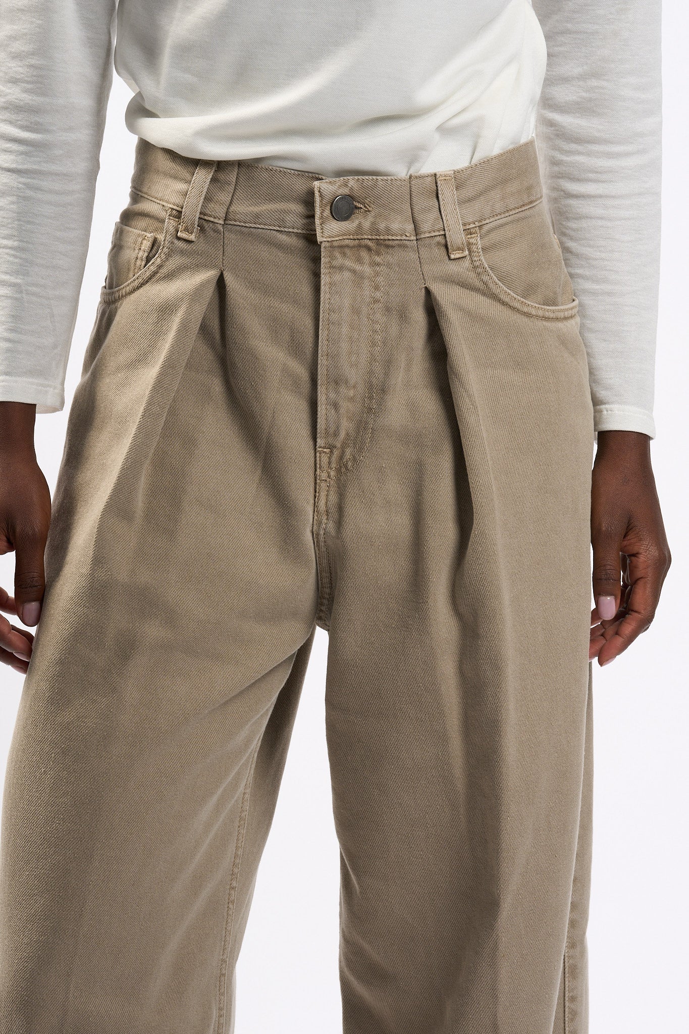 Haikure Pantalone Candy Ecru Donna-2