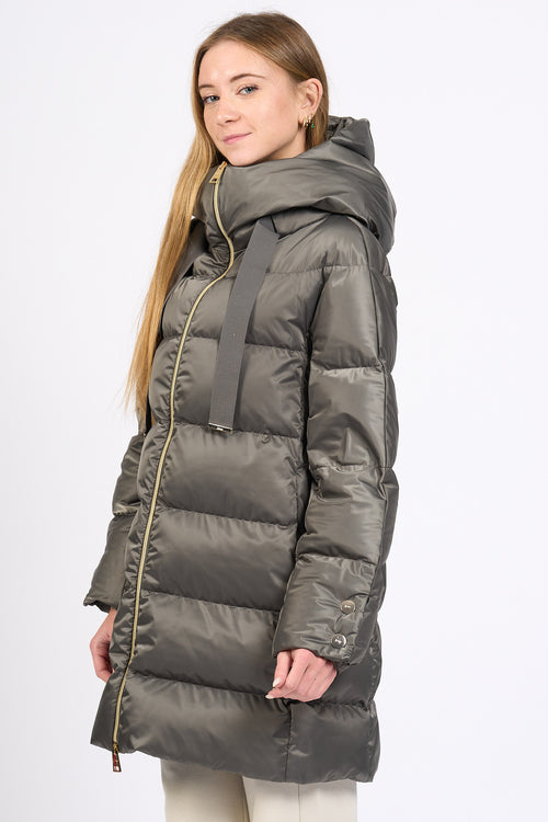 Herno A-shape In Raso Antracite Donna