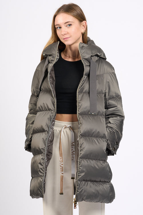 Herno A-shape In Raso Antracite Donna-2