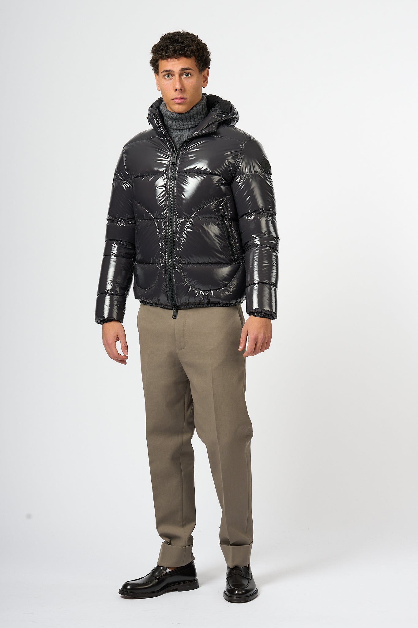 Herno Bomber Gloss Ferro Uomo-8