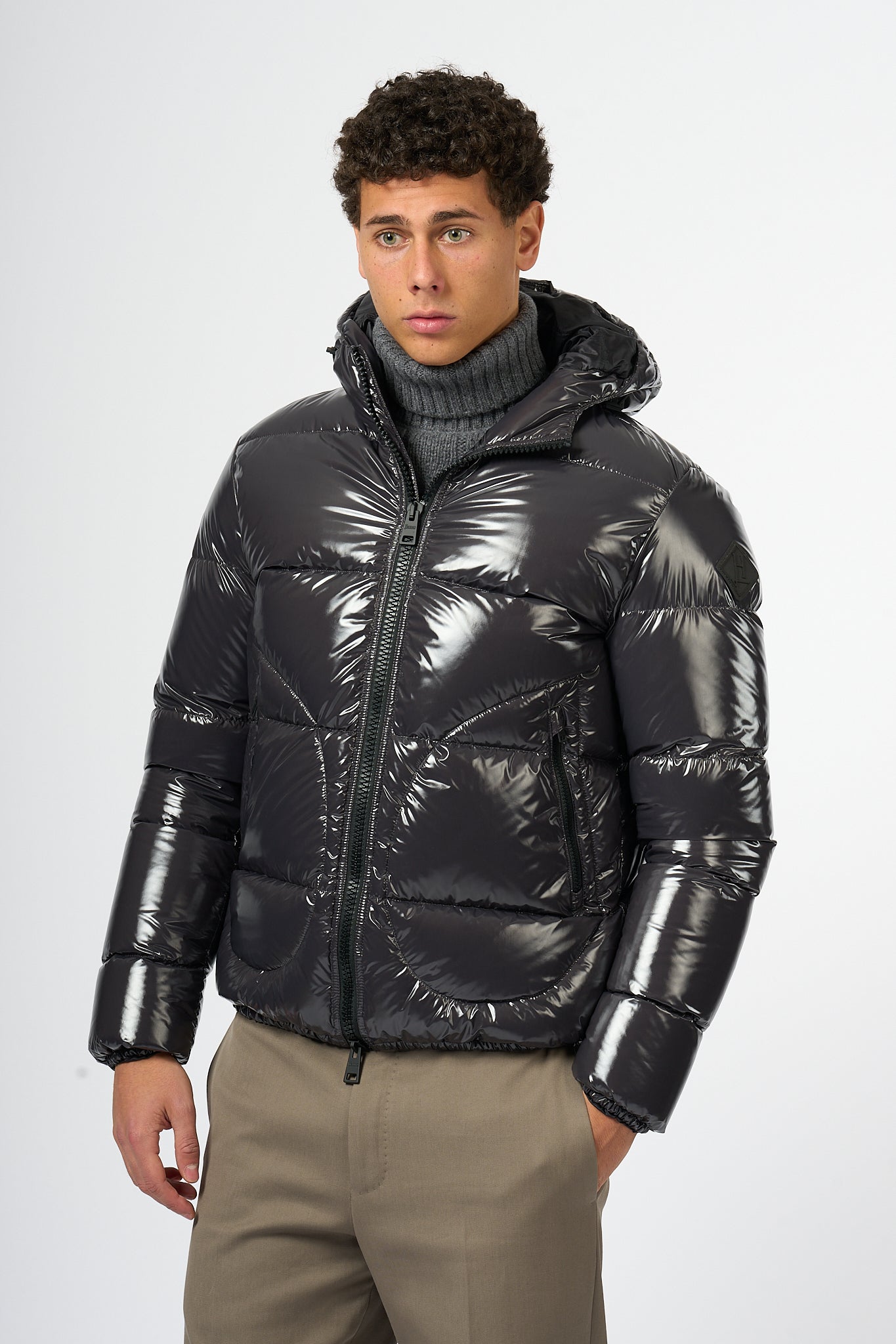 Herno Bomber Gloss Ferro Uomo-2