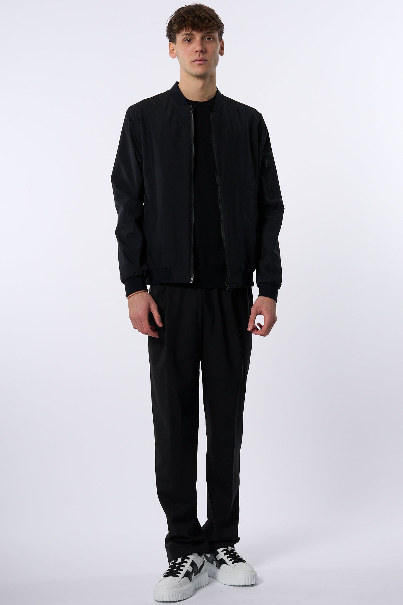 Herno Bomber Windstopper Nero Uomo-3