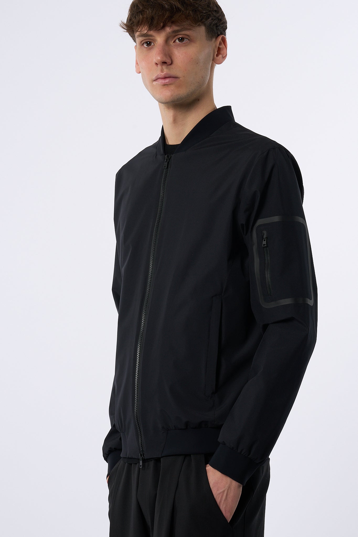 Herno Bomber Windstopper Nero Uomo-5