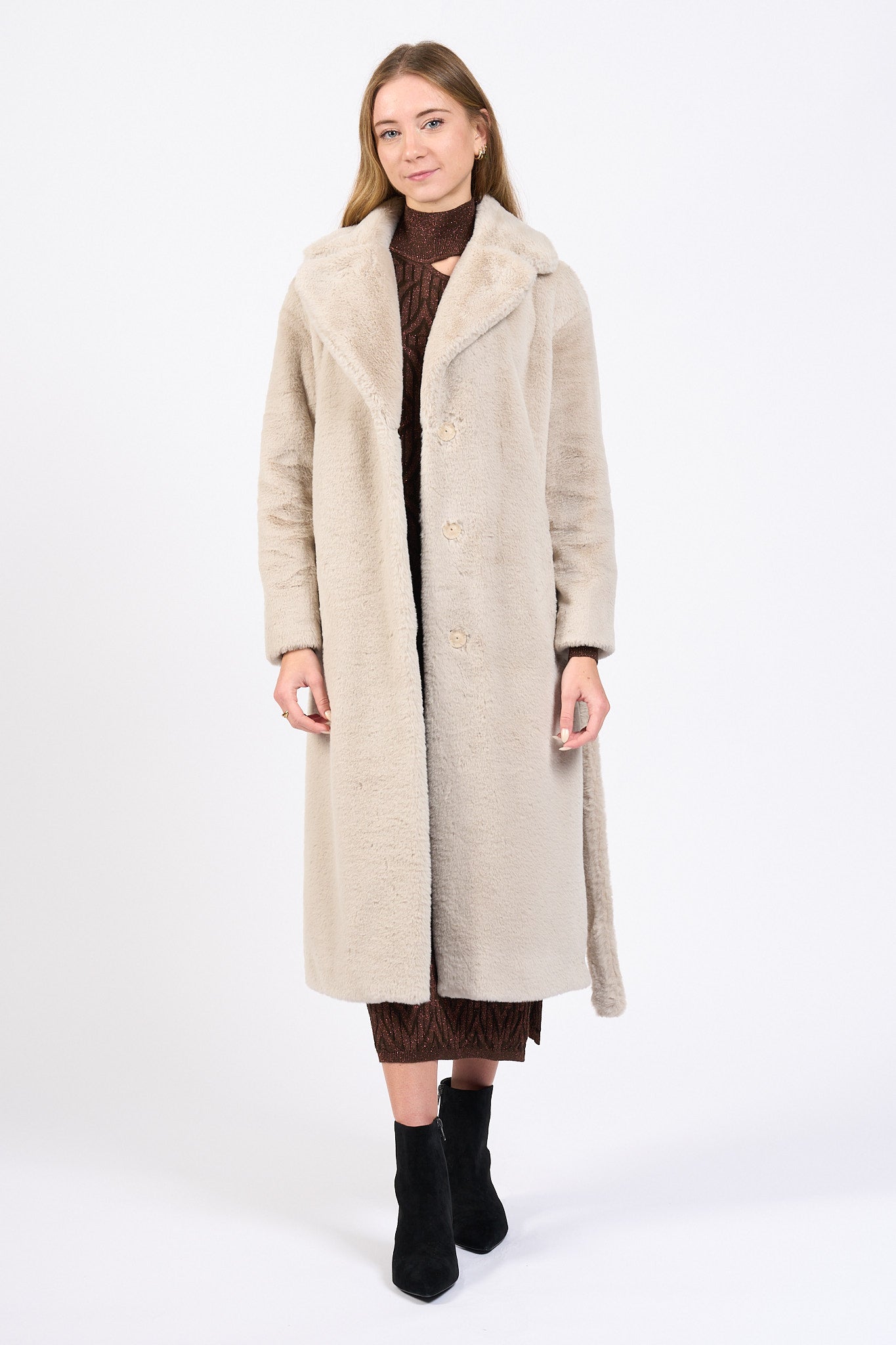 Herno Cappotto Faux Fur Chantilly Donna-3