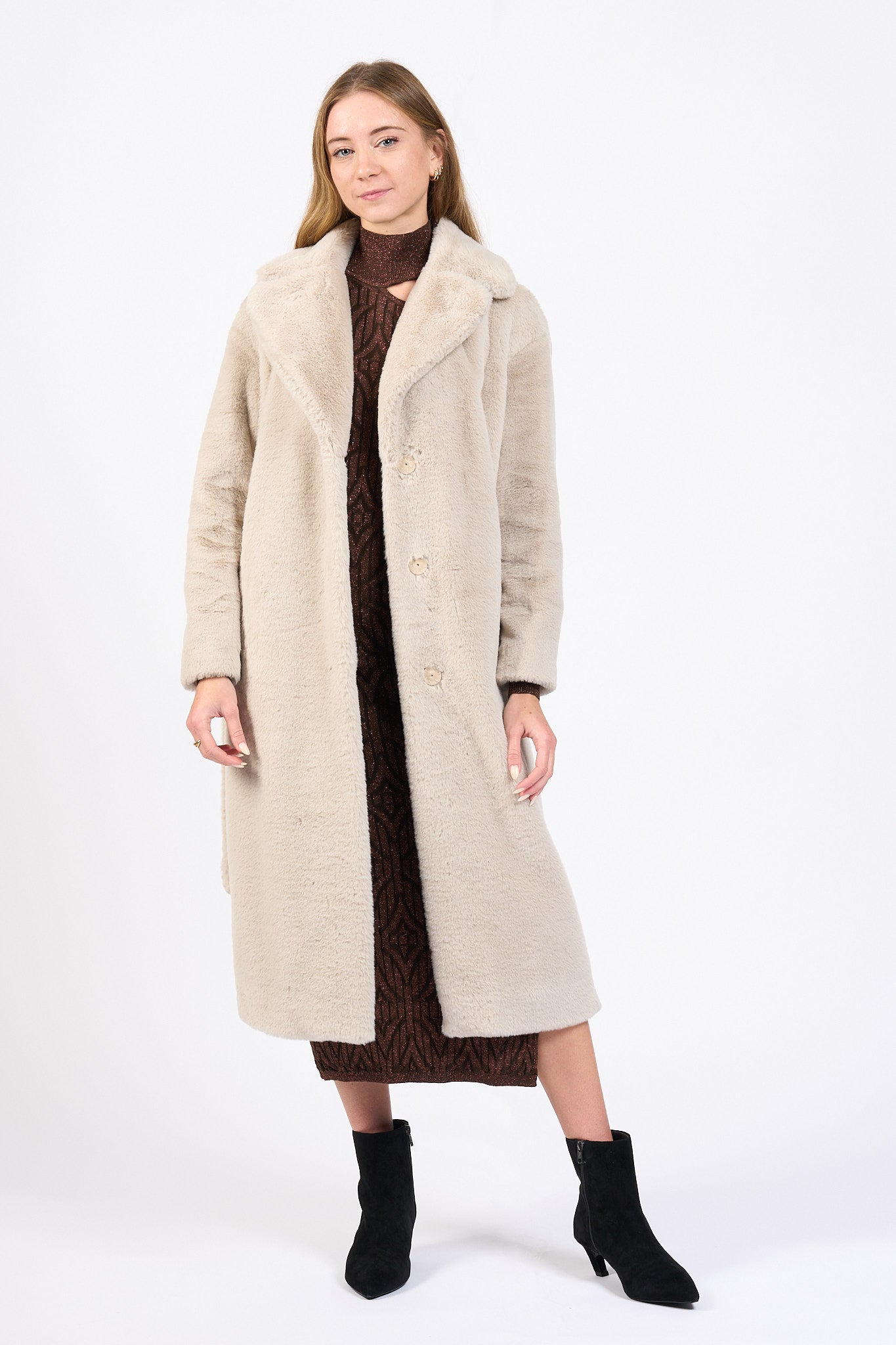 Herno Cappotto Faux Fur Chantilly Donna-4