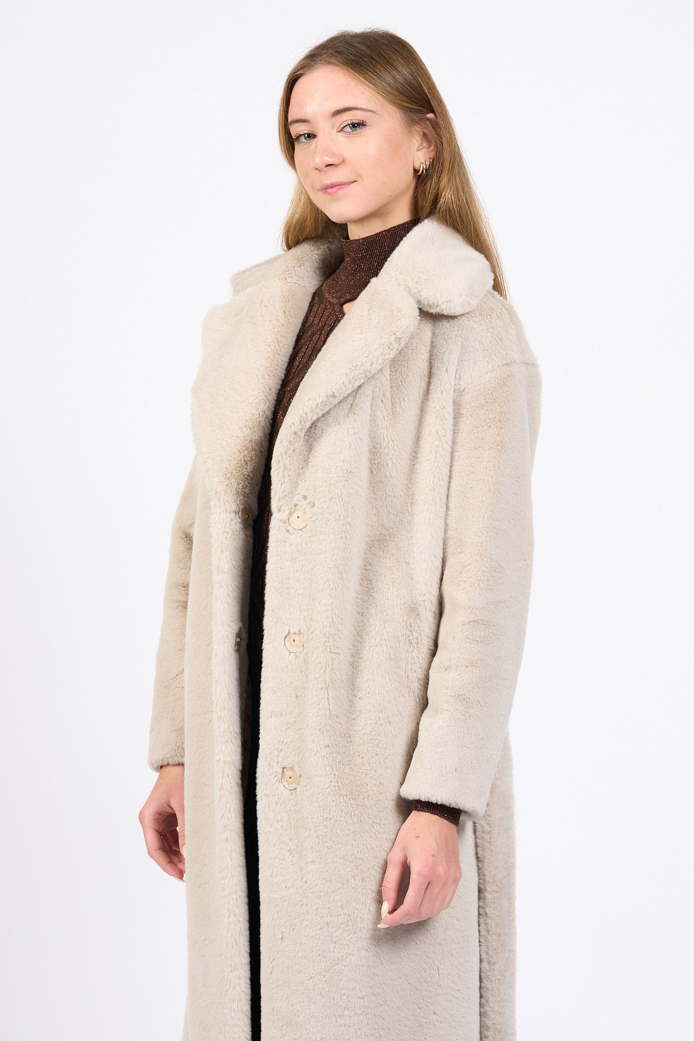 Herno Cappotto Faux Fur Chantilly Donna-6