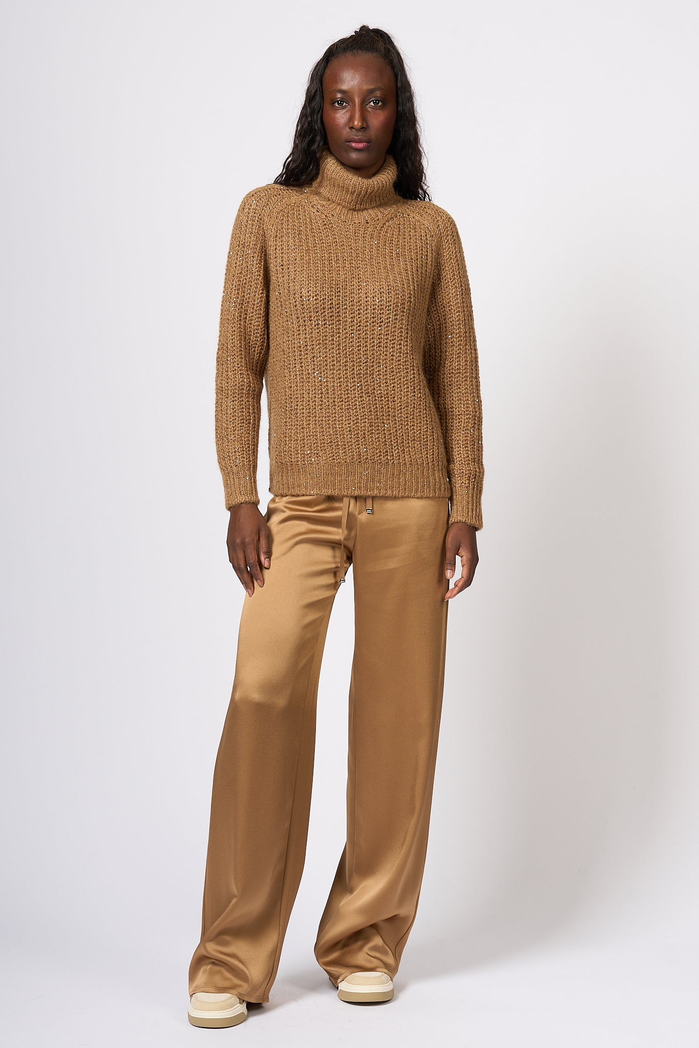 Herno Turtleneck Camel Corn Women-7