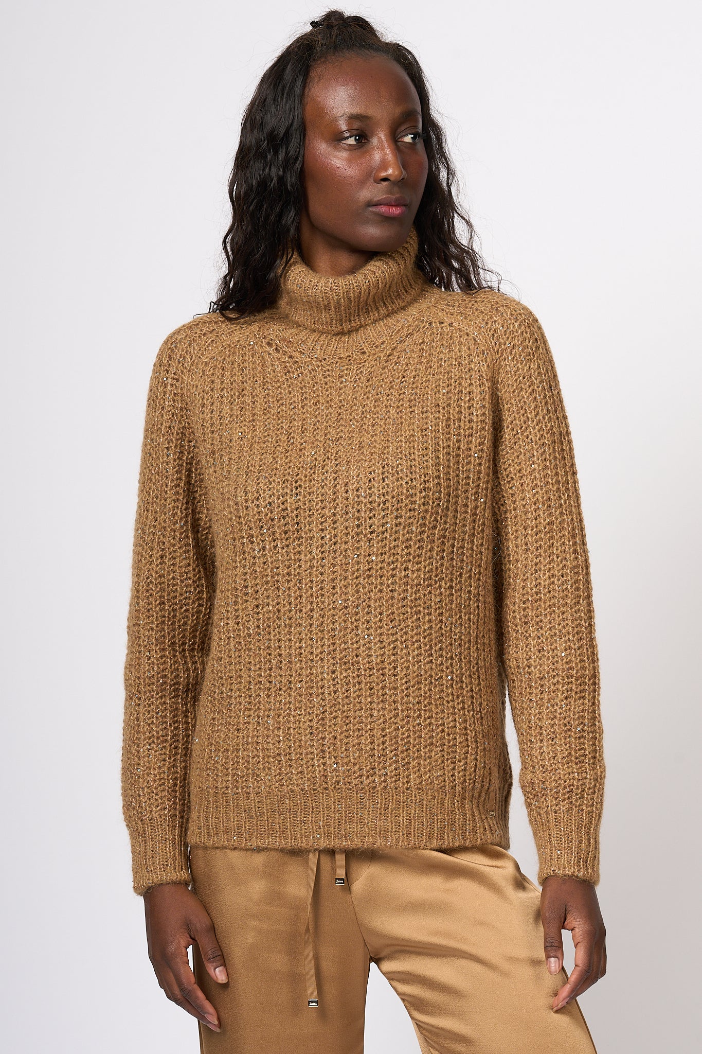 Herno Turtleneck Camel Corn Women-3