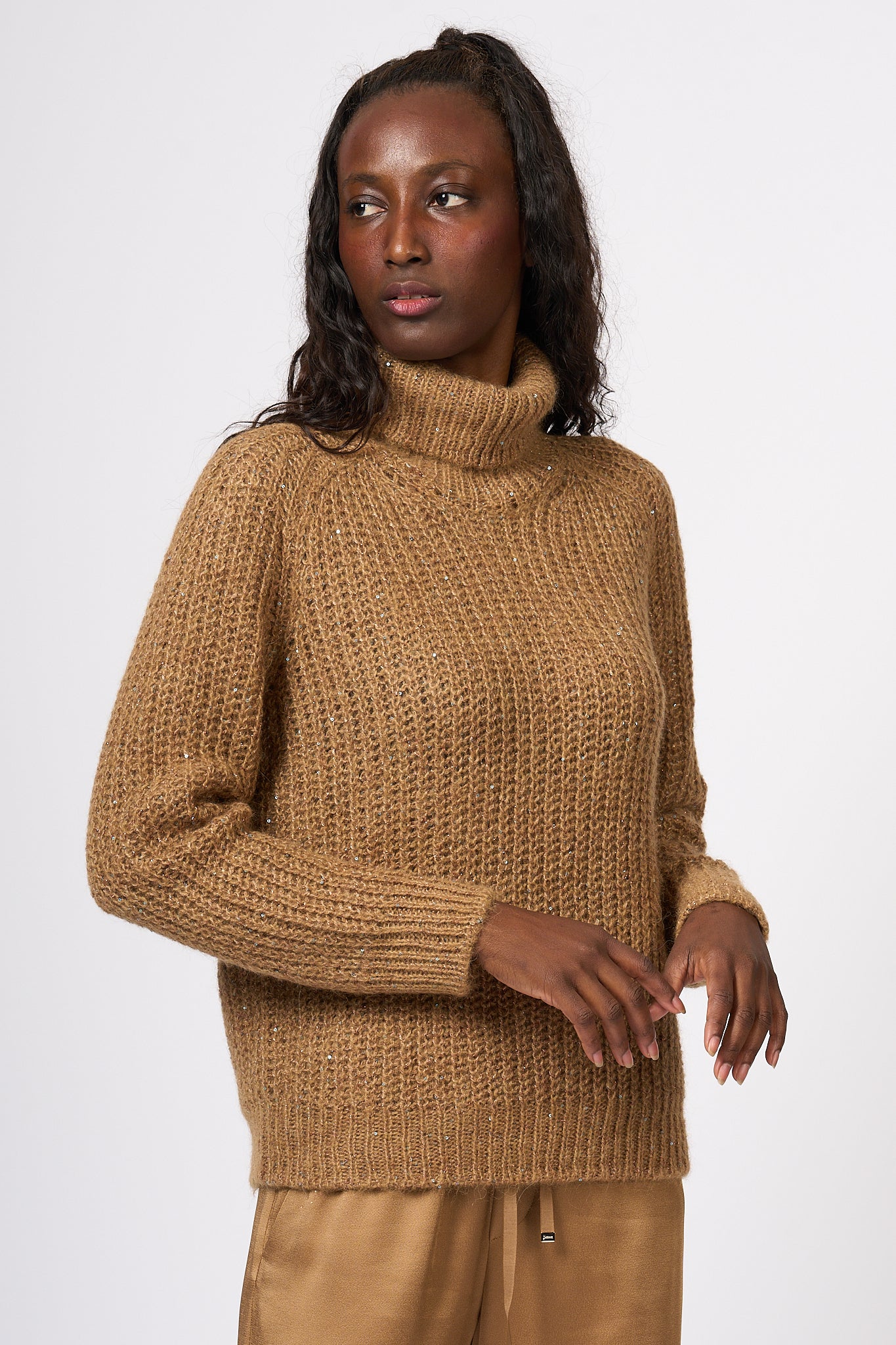 Herno Turtleneck Camel Corn Women-1