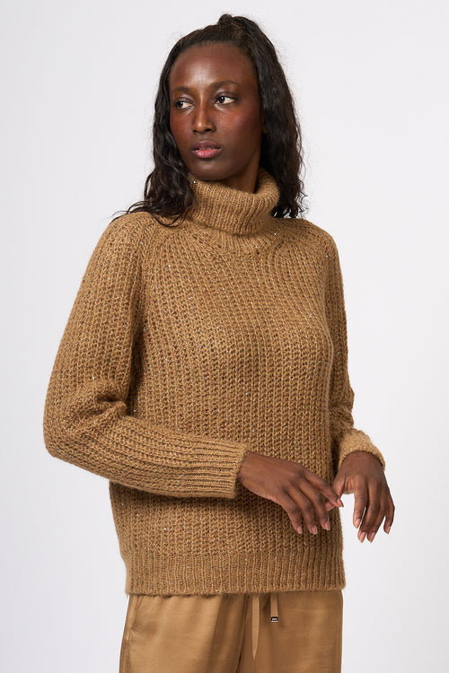 Herno Turtleneck Camel Corn Women