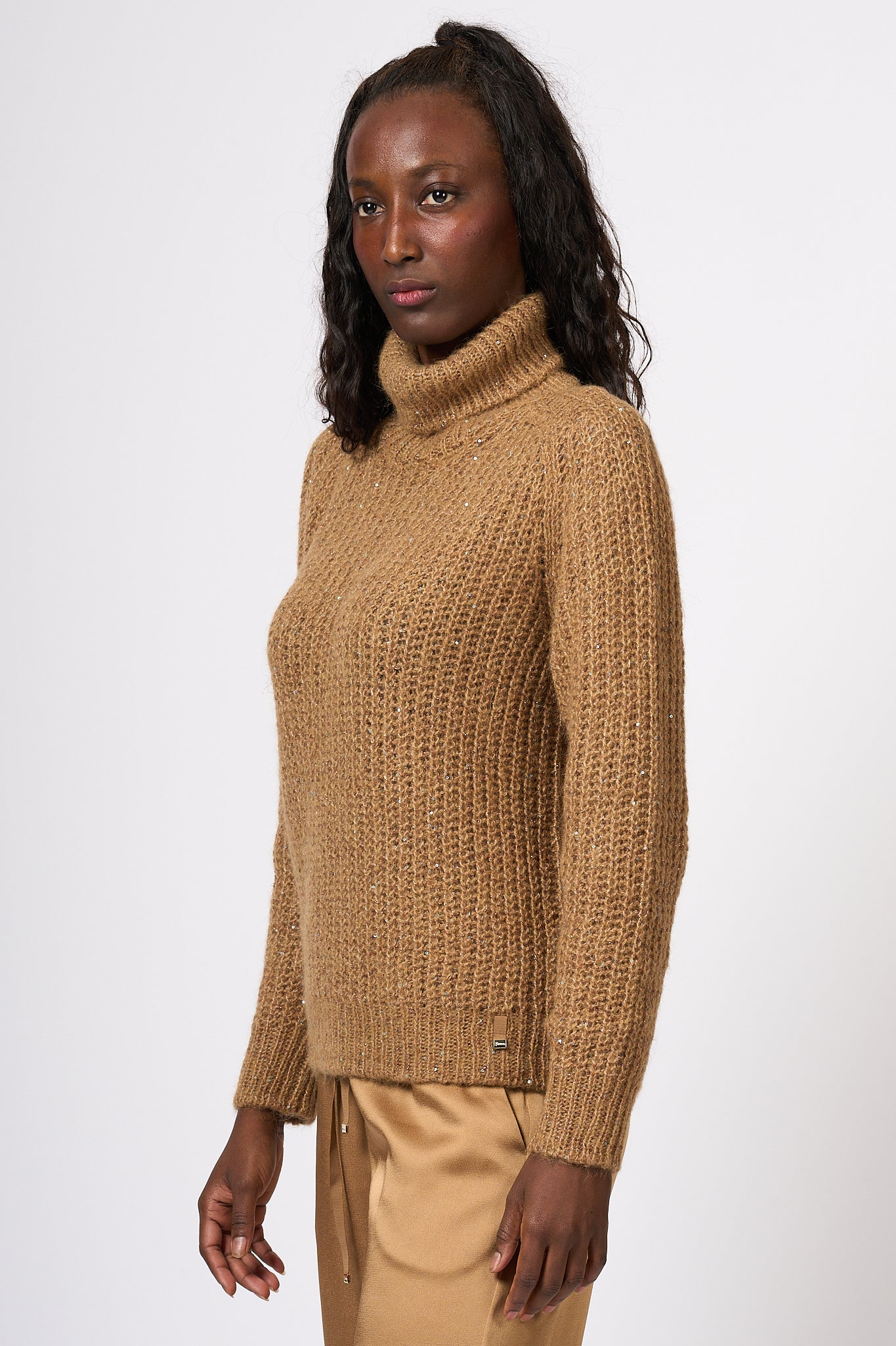 Herno Turtleneck Camel Corn Women-4