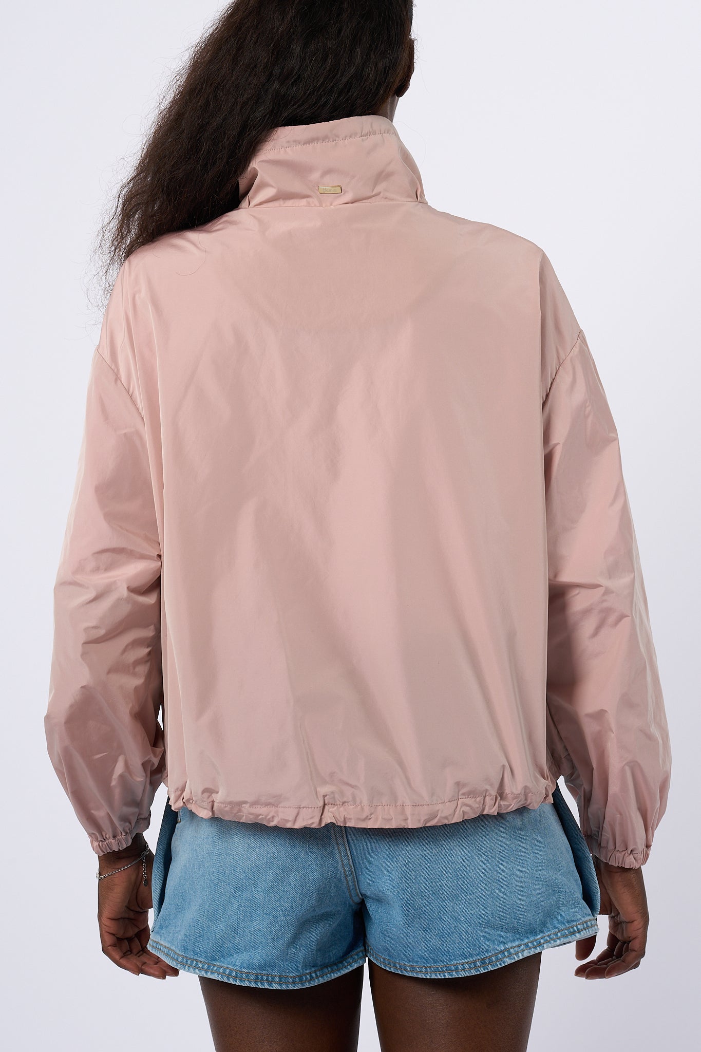 Herno Giubbino Corto Taffeta Rosa Donna-7