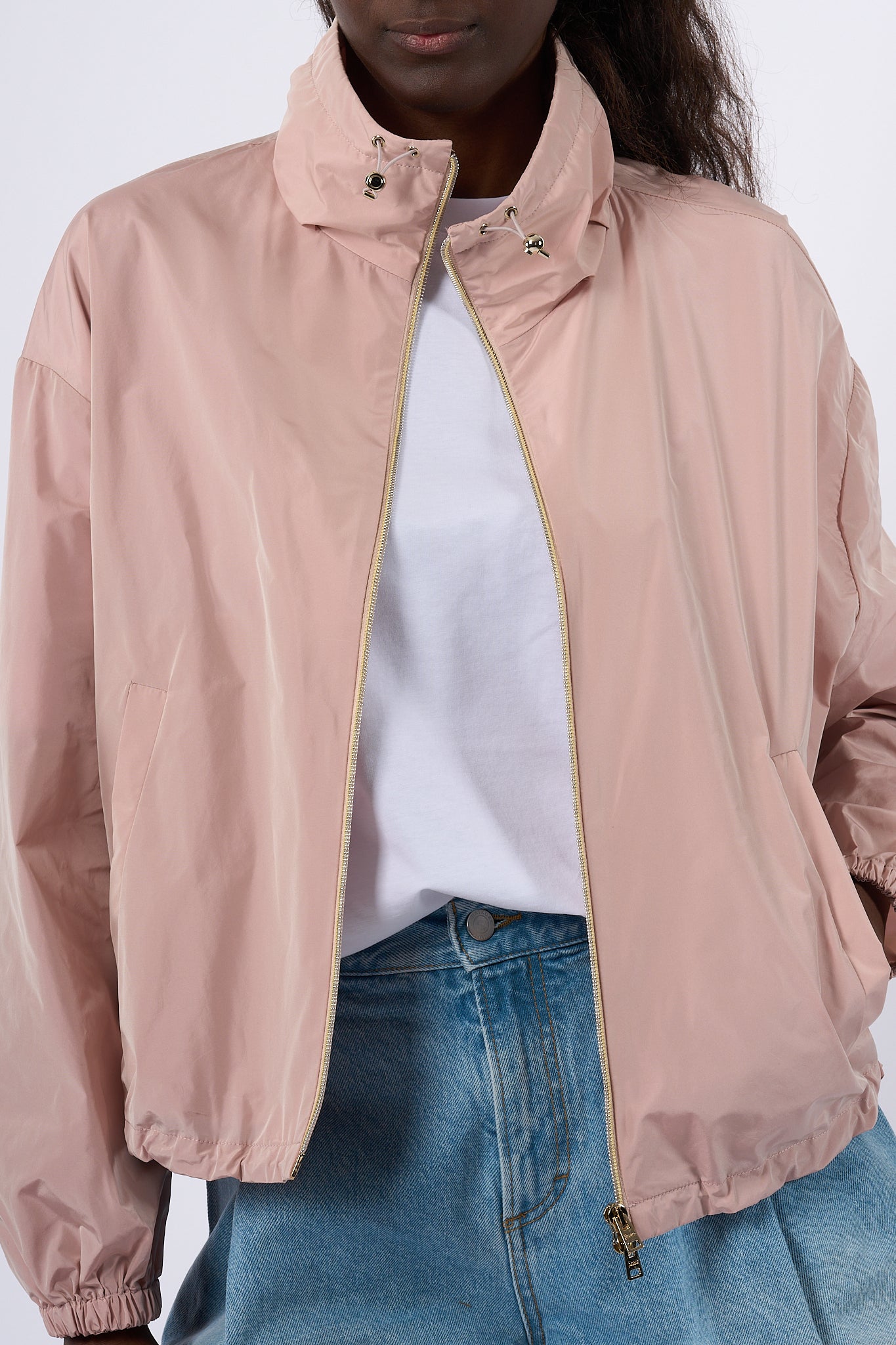 Herno Giubbino Corto Taffeta Rosa Donna-11